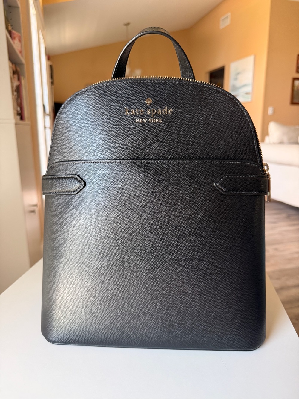 Kate Spade New York Black Leather Backpack